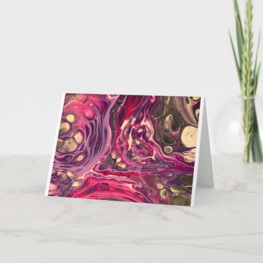 抽象芸術カラー勉強386、カード カード (正面)