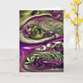 抽象芸術カラー勉強387、カード カード (黄色い花)