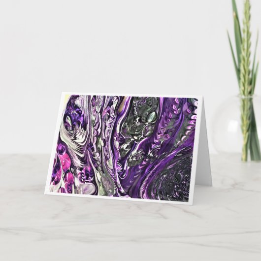 抽象芸術カラー勉強388、カード カード (正面)