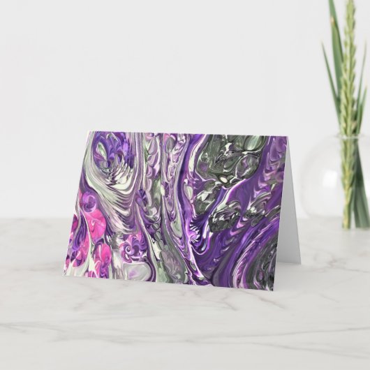 抽象芸術カラー勉強389、カード カード (正面)