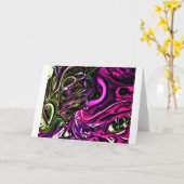 抽象芸術カラー勉強399、カード カード (黄色い花)