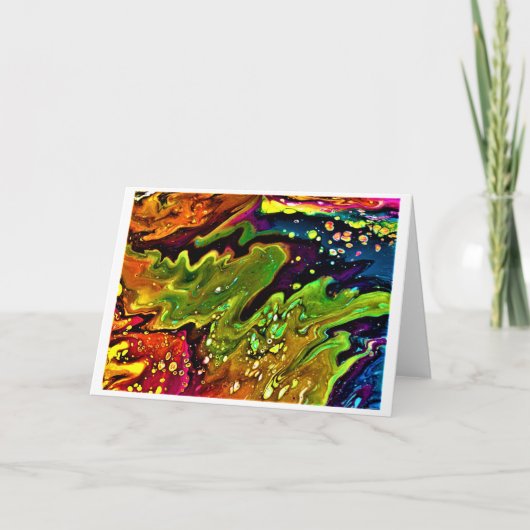 抽象芸術カラー勉強3、カード カード (正面)