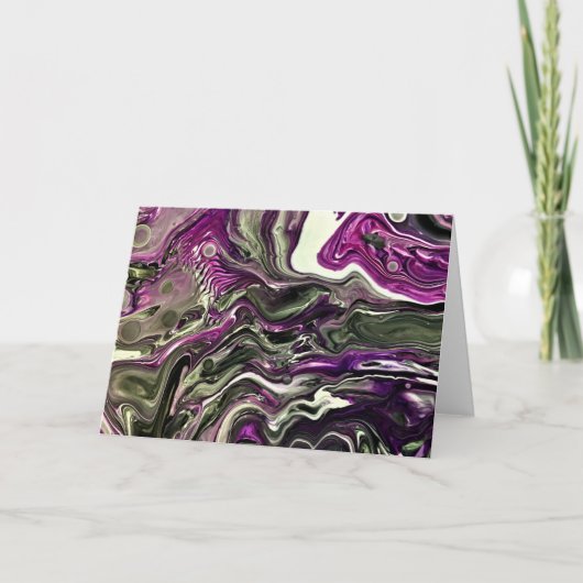 抽象芸術カラー勉強404、カード カード (正面)