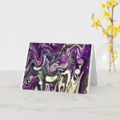 抽象芸術カラー勉強408、カード カード (黄色い花)