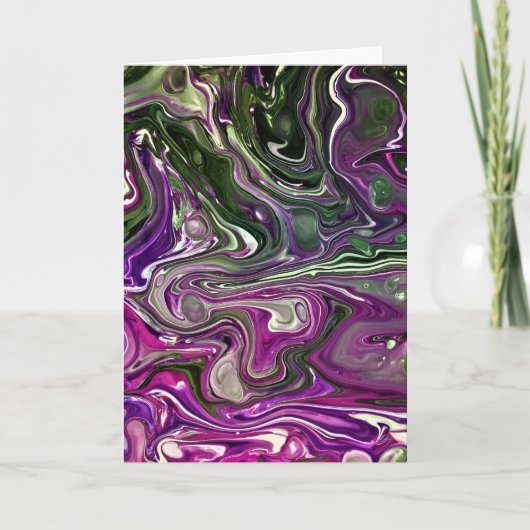 抽象芸術カラー勉強410、カード カード (正面)