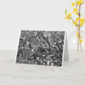 抽象芸術カラー勉強427 / Noir，カード カード (黄色い花)