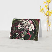 抽象芸術カラー勉強428、カード カード (黄色い花)