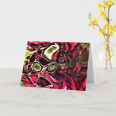 抽象芸術カラー勉強430、カード カード (黄色い花)