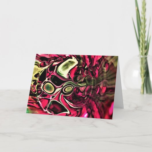 抽象芸術カラー勉強430、カード カード (正面)