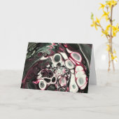 抽象芸術カラー勉強437、カード カード (黄色い花)