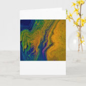 抽象芸術カラー勉強43、カード カード (黄色い花)