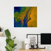 抽象芸術カラー勉強43、 ポスター (ホームオフィス)