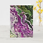 抽象芸術カラー勉強440、カード カード (黄色い花)