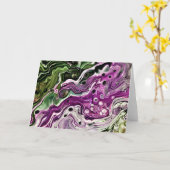 抽象芸術カラー勉強440、カード カード (黄色い花)