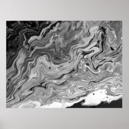 抽象芸術カラー勉強442 /ノワール， ポスター