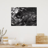 抽象芸術カラー勉強443 /ノワール， ポスター (キッチン)