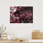 抽象芸術カラー勉強443、 ポスター (キッチン)