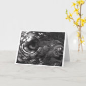 抽象芸術カラー勉強443 / Noir，カード カード (黄色い花)