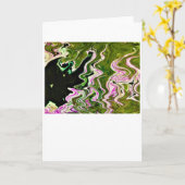 抽象芸術カラー勉強451、カード カード (黄色い花)