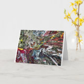 抽象芸術カラー勉強45、カード カード (黄色い花)