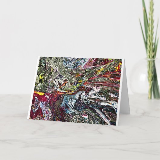 抽象芸術カラー勉強45、カード カード (正面)