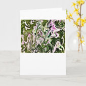 抽象芸術カラー勉強476、カード カード (黄色い花)