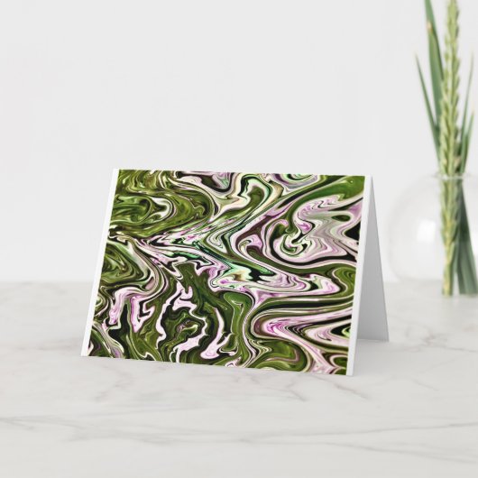 抽象芸術カラー勉強480、カード カード (正面)