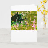 抽象芸術カラー勉強493、カード カード (黄色い花)