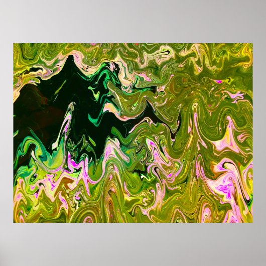 抽象芸術カラー勉強493、 ポスター (正面)