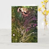 抽象芸術カラー勉強499、カード カード (黄色い花)