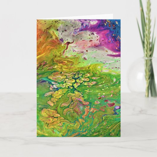 抽象芸術カラー勉強4、カード カード (正面)