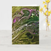 抽象芸術カラー勉強500、カード カード (黄色い花)