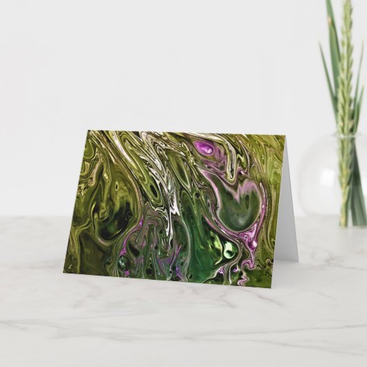 抽象芸術カラー勉強500、カード カード (正面)