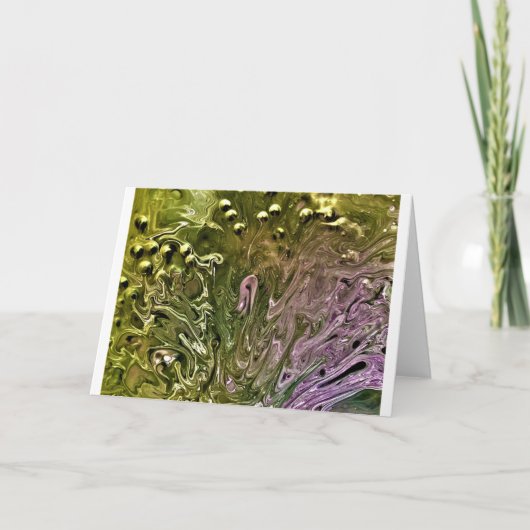 抽象芸術カラー勉強501、カード カード (正面)