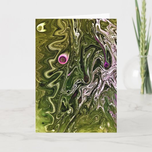 抽象芸術カラー勉強502、カード カード (正面)