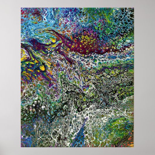 抽象芸術カラー勉強53, by Kathleen Kost, 2019 ポスター (正面)