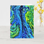 抽象芸術カラー勉強56、カード カード (黄色い花)