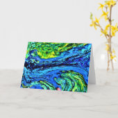 抽象芸術カラー勉強56、カード カード (黄色い花)