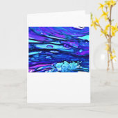 抽象芸術カラー勉強57、カード カード (黄色い花)