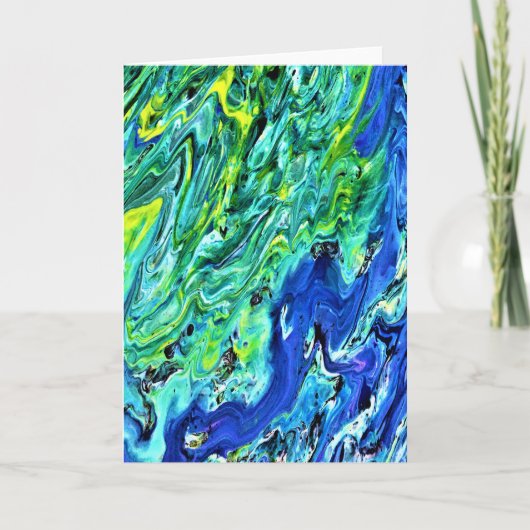 抽象芸術カラー勉強58、カード カード (正面)