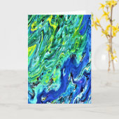 抽象芸術カラー勉強58、カード カード (黄色い花)