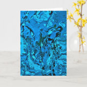 抽象芸術カラー勉強5、カード カード (黄色い花)