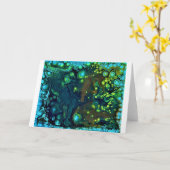 抽象芸術カラー勉強6、カード カード (黄色い花)