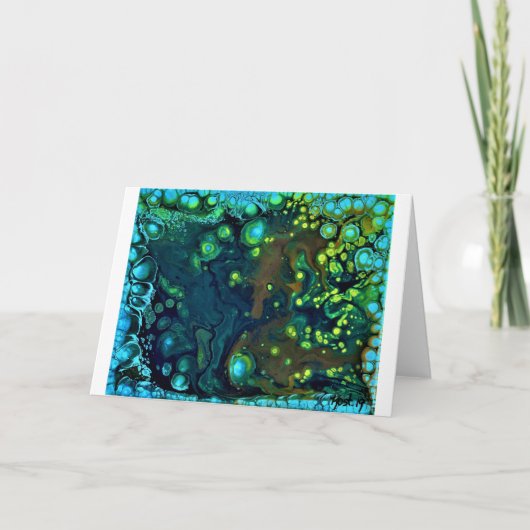 抽象芸術カラー勉強6、カード カード (正面)