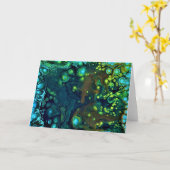 抽象芸術カラー勉強6、カード カード (黄色い花)