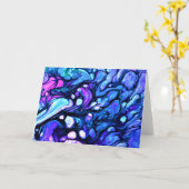 抽象芸術カラー勉強75、カード カード (黄色い花)