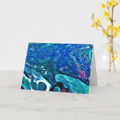 抽象芸術カラー勉強83、カード カード (黄色い花)