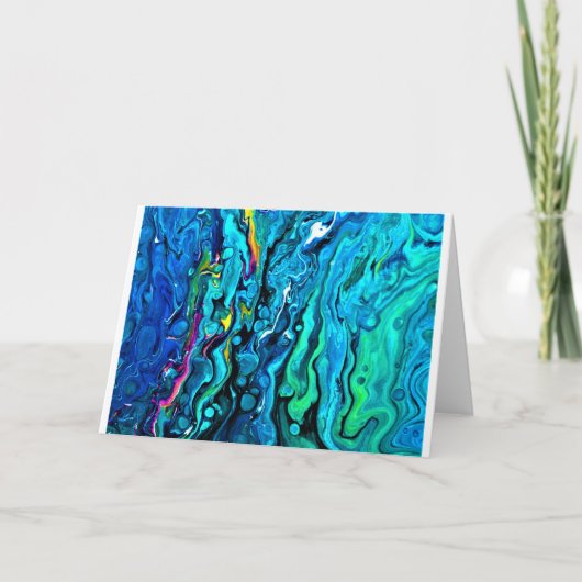 抽象芸術カラー勉強88、カード カード (正面)