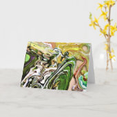 抽象芸術カラー勉強8、カード カード (黄色い花)