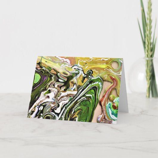 抽象芸術カラー勉強8、カード カード (正面)